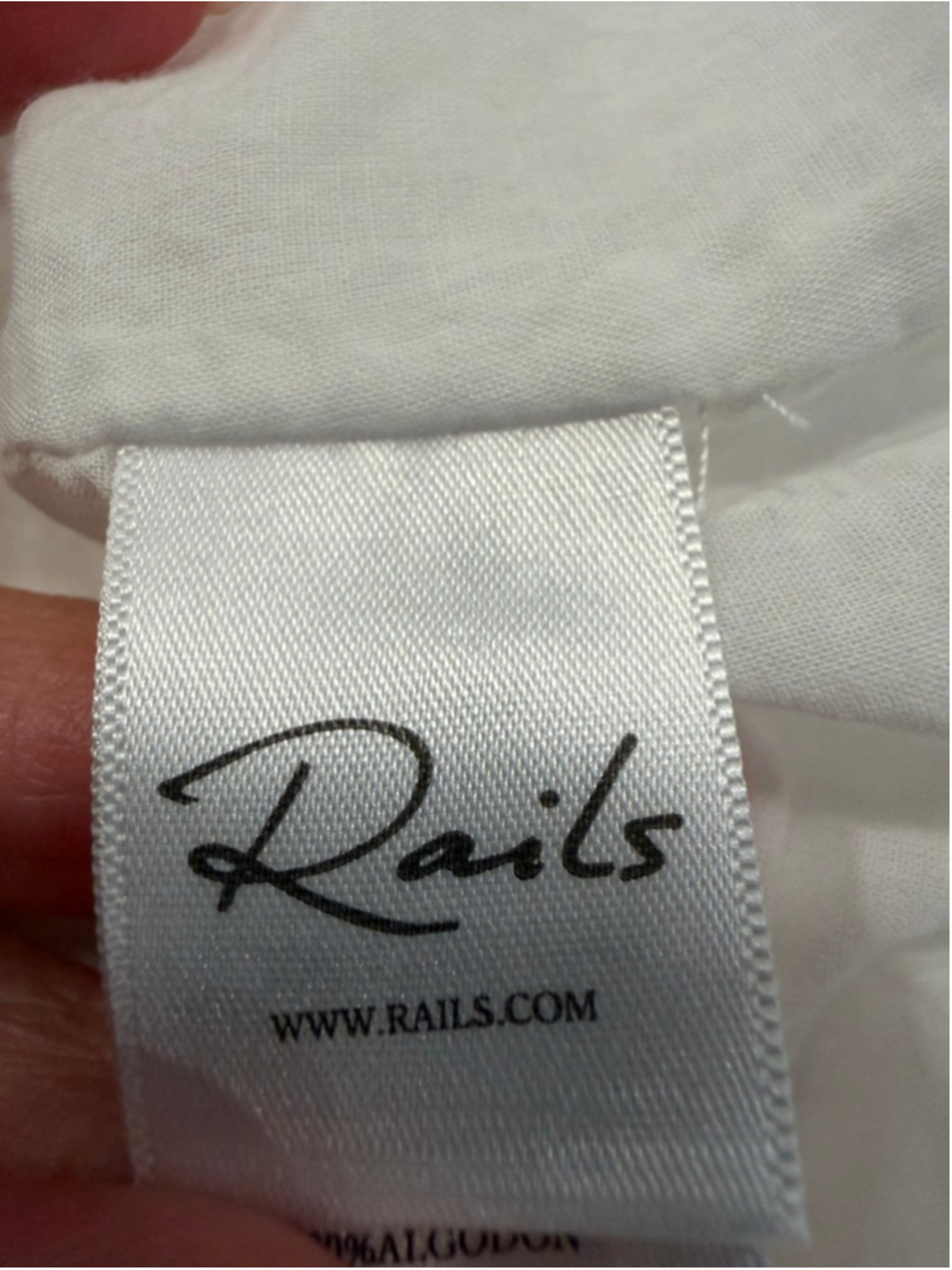 Rails Iona White Lace Detail Linen Blend Maxi Dress Size Medium - Picture 7 of 12